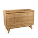 Coventry 48 inch Single Sink Teak Bathroom Vanity Natural Teak Cabinet Only Corner View