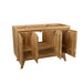 Coventry 48 Single Sink Teak Bathroom Vanity Natural Teak Cabinet Only Open