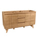 Coventry 60 Double Sink Teak Bathroom Vanity Natural Teak Cabinet Only Corner View