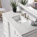 De Soto 48" Double Single Vanity Bright White With Eternal Jasmine Pearl Silestone Top
