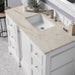 De Soto 48" Single Vanity in Bright White With Tajnar Eclos Top