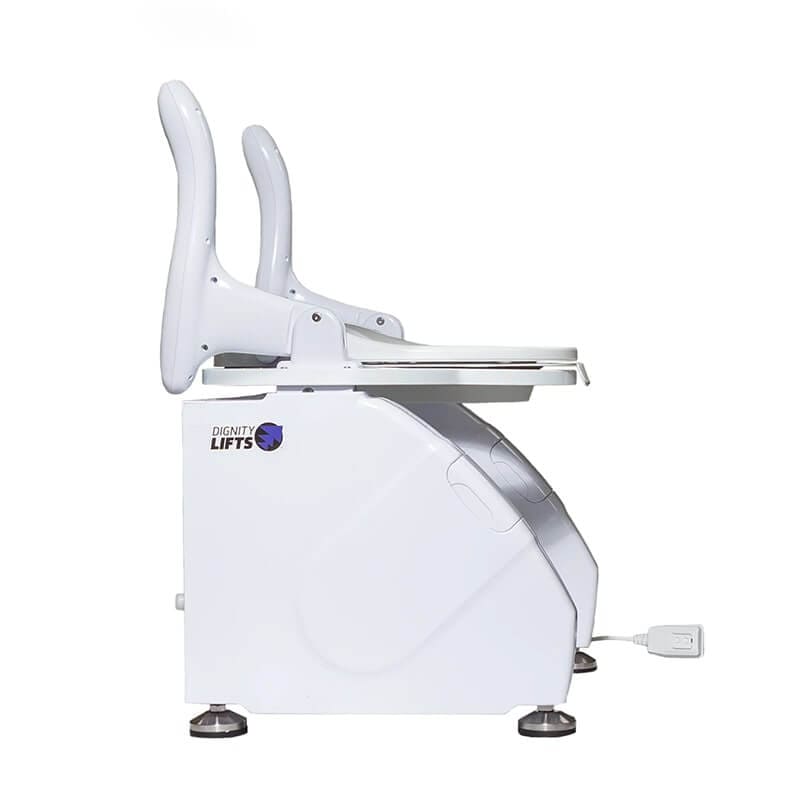 Dignity Lifts Bidet Toilet Lift WL2 Side View Arms Up