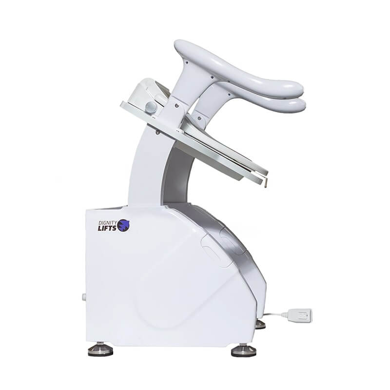 Dignity Lifts Bidet Toilet Lift WL2 Side View Raised