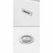 Dorrit 60 Inch Freestanding Acrylic White Bathtub With Polished Chrome Trim and Matte Black Faucet Pop Up Drain and Overflow Plate