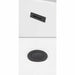 Dorrit 66 Inch Freestanding Acrylic White Bathtub With Matte Black Trim Pop Up Drain and Overflow Plate