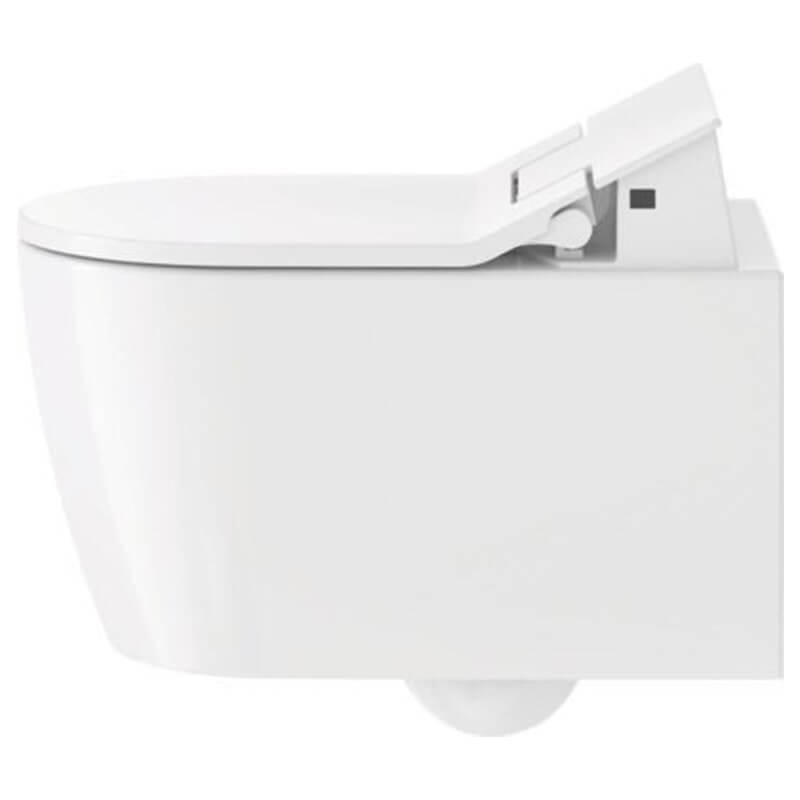 duravit 611000 sensowash slim shower toilet seat side view tankless