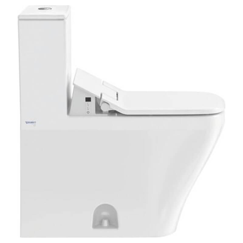 duravit 611200 sensowash slim toilet seat right left view toilet with tank