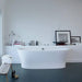 duravit cape cod 700330 freestanding bathtub lifestyle front view