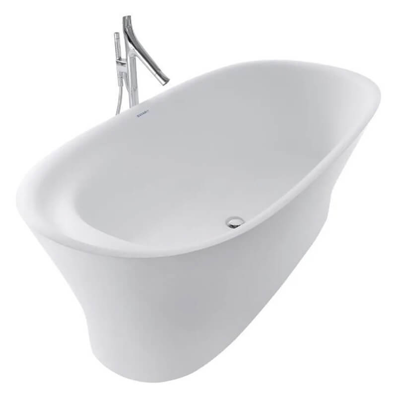 duravit cape cod freestanding bathtub top side view