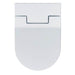 duravit sensowash 611000 slim shower toilet seat top view