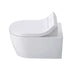 duravit sensowash classic shower toilet seat left side view with toilet