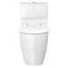 duravit sensowash slim shower toilet seat front view open lid with tank