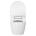 duravit sensowash slim shower toilet seat front view open lid