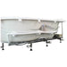 EAGO AM124ETL-L 6 ft Right Drain Corner Acrylic White Whirlpool Bathtub for Two Technical Infrastructure