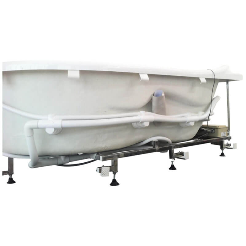 EAGO AM124ETL-L 6 ft Right Drain Corner Acrylic White Whirlpool Bathtub for Two Technical Infrastructure