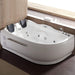EAGO AM124ETL-R 6 ft Right Corner Acrylic White Whirlpool Bathtub for Two Corner View