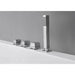 EAGO AM154ETL-R5 5 ft Acrylic White Rectangular Whirlpool Bathtub with Fixtures Control Fixtures