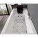 EAGO AM154ETL-R5 5 ft Acrylic White Rectangular Whirlpool Bathtub with Fixtures Functional Hydrotherapy System
