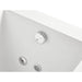 EAGO AM154ETL-R5 5 ft Acrylic White Rectangular Whirlpool Bathtub with Fixtures Massage Detail Close Up