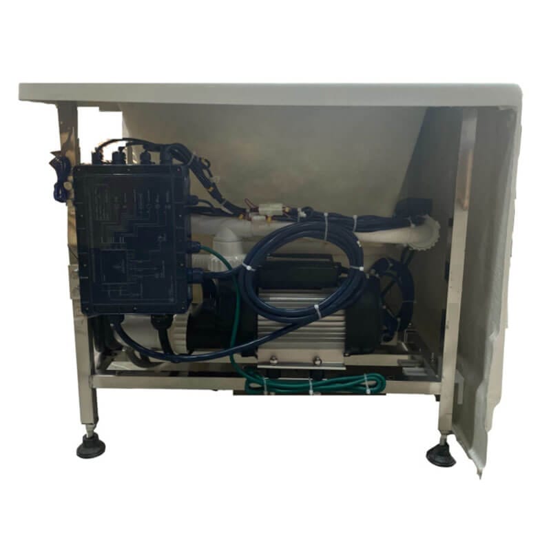 EAGO AM154ETL-R5 5 ft Acrylic White Rectangular Whirlpool Bathtub with Fixtures Pump & Control Systems