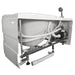 EAGO AM175-L 57 inch White Acrylic Jetted Whirlpool Bathtub with Fixtures Plumbing Connections