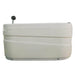 EAGO AM175-L 57 inch White Acrylic Jetted Whirlpool Bathtub with Fixtures Side View