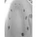 EAGO AM175-L 57'' White Acrylic Jetted Whirlpool Bathtub with Fixtures Chrome jets