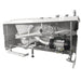 EAGO AM175-L 57'' White Acrylic Jetted Whirlpool Bathtub with Fixtures Pvc Pipes Flexible Hoses