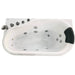 EAGO AM175-L 57'' White Acrylic Jetted Whirlpool Bathtub with Fixtures Top View