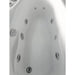 EAGO AM175-R 57'' White Acrylic Jetted Whirlpool Bathtub with Fixtures Jets