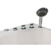 EAGO AM175-R 57'' White Acrylic Jetted Whirlpool Bathtub with Fixtures Two Round Knobs