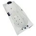 EAGO AM189ETL-L 6 ft Right Drain Acrylic White Whirlpool Bathtub with Fixtures Corner Top View
