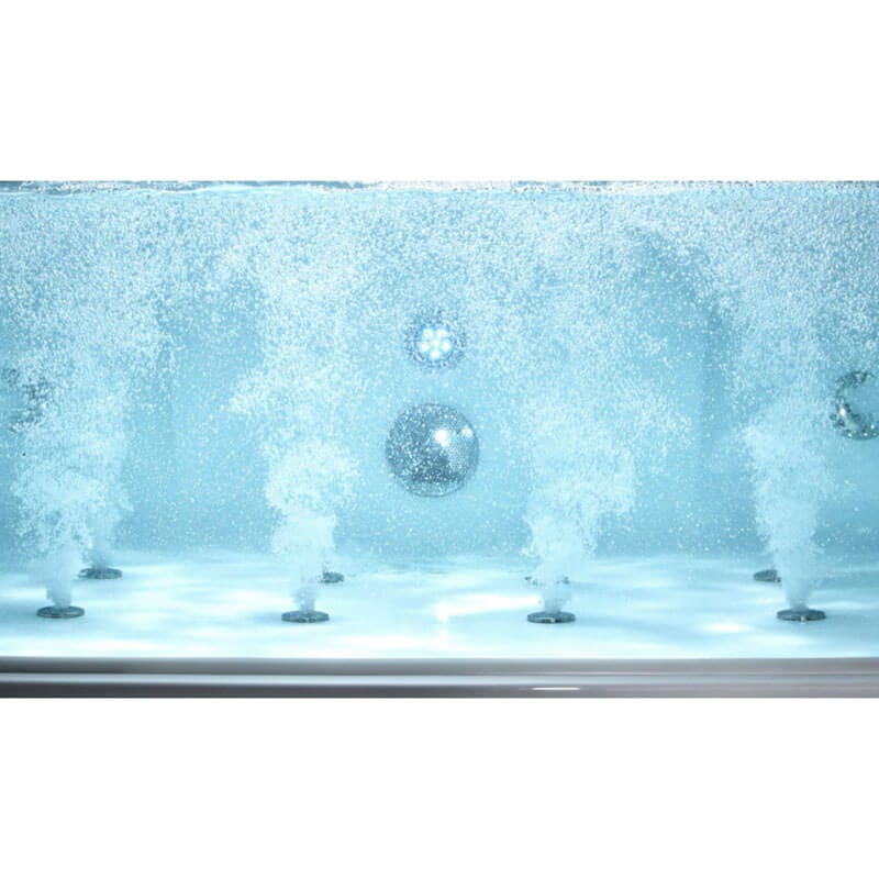 EAGO AM189ETL-R 6 ft Left Drain Acrylic White Whirlpool Bathtub with Fixtures Rising Bubbles