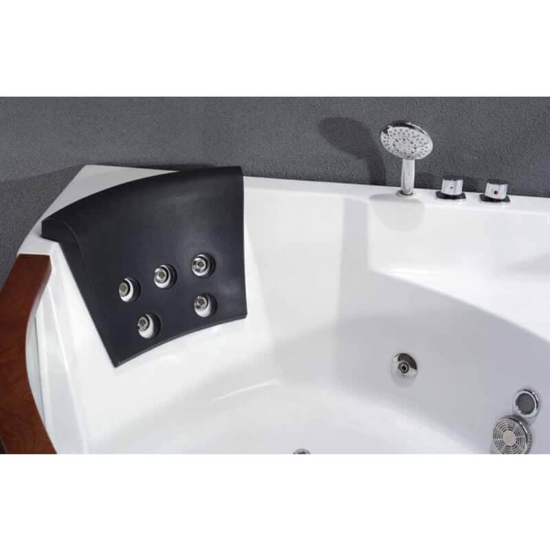 Eago Am197etl 5 Ft Clear Rounded Corner Acrylic Whirlpool Bathtub for Two Jet Nozzles