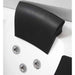 EAGO AM198ETL-L 5 ft Clear Rounded Left Corner Acrylic Whirlpool Bathtub Black Curved Backrest