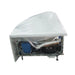 EAGO AM198ETL-R 5 ft Clear Rounded Right Corner Acrylic Whirlpool Bathtub Internal Pipes