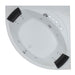EAGO AM200 5' Rounded Modern Double Seat Corner Whirlpool Bathtub with Fixtures Corner Top View