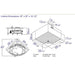 EAGO AM200 5' Rounded Modern Double Seat Corner Whirlpool Bathtub with Fixtures Specification