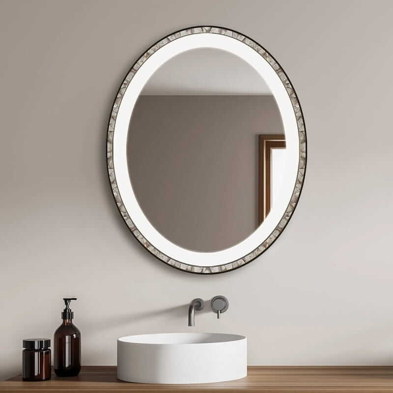 Electric Mirror Barcelona Lighted Mirror Front View