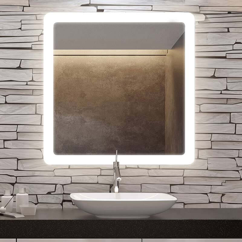 electric mirror eyla LED lighted mirror 36 x 36 inch front view