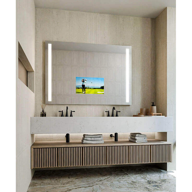 Electric Mirror Fusion Led Lighted Mirror Tv Corner View