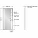 Electric Mirror Fusion Lighted Wardrobe Mirror Technical Drawings
