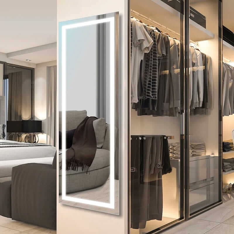 Electric Mirror Integrity Lighted Wardrobe Mirror Corner View