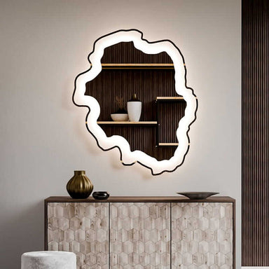 Electric Mirror Isola Led Lighted Mirror Front View