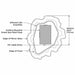 Electric Mirror Isola Led Lighted Mirror Parts