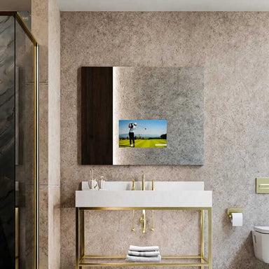 Electric Mirror Loft Led Lighted Mirror Tv Front View