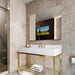 Electric Mirror Loft Lighted Mirror Tv Corner View Facing Left