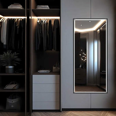 Electric Mirror Radiance Lighted Wardrobe Mirror Front View