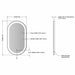 Electric Mirror Saratoga Led Lighted Mirror Technical Drawings