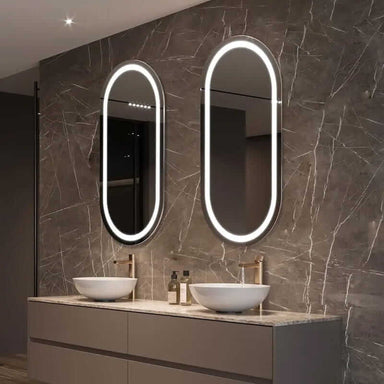 Electric Mirror Saratoga Lighted Mirror Corner View